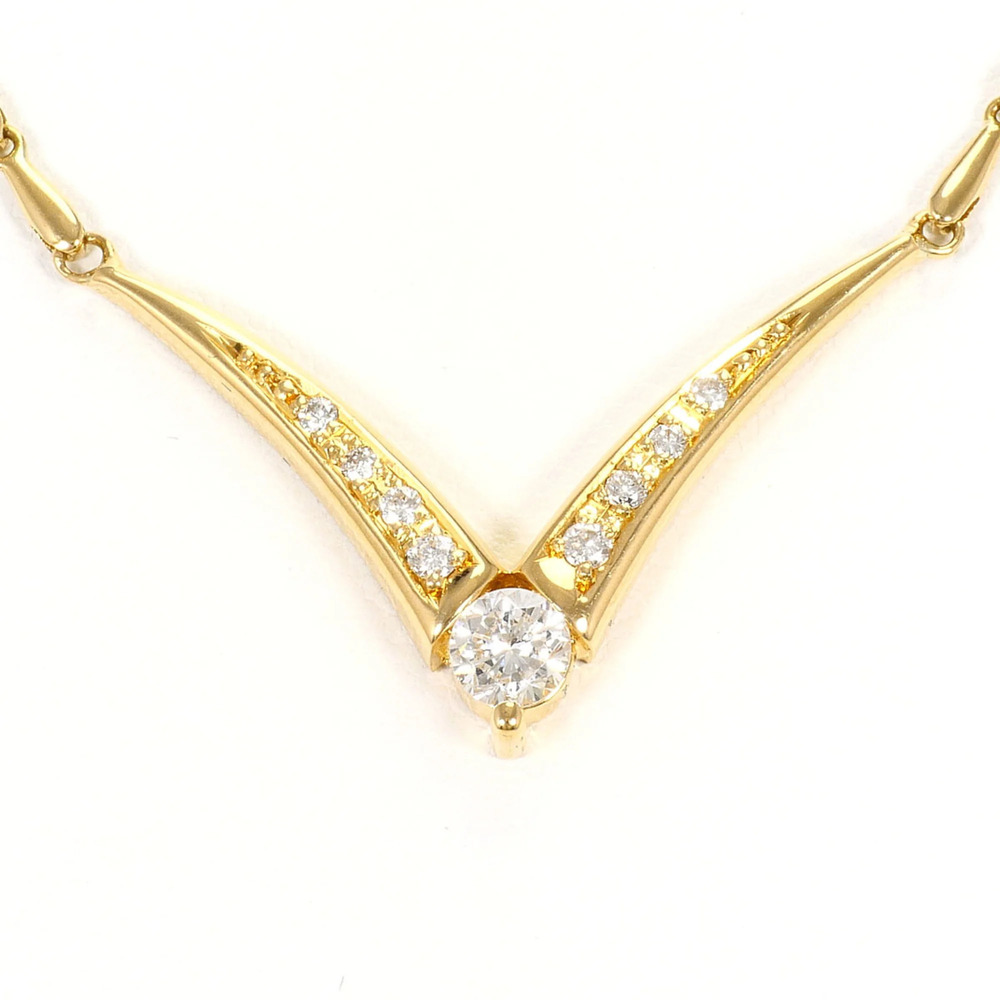 VINTAGE 18k Gold Diamond Necklace